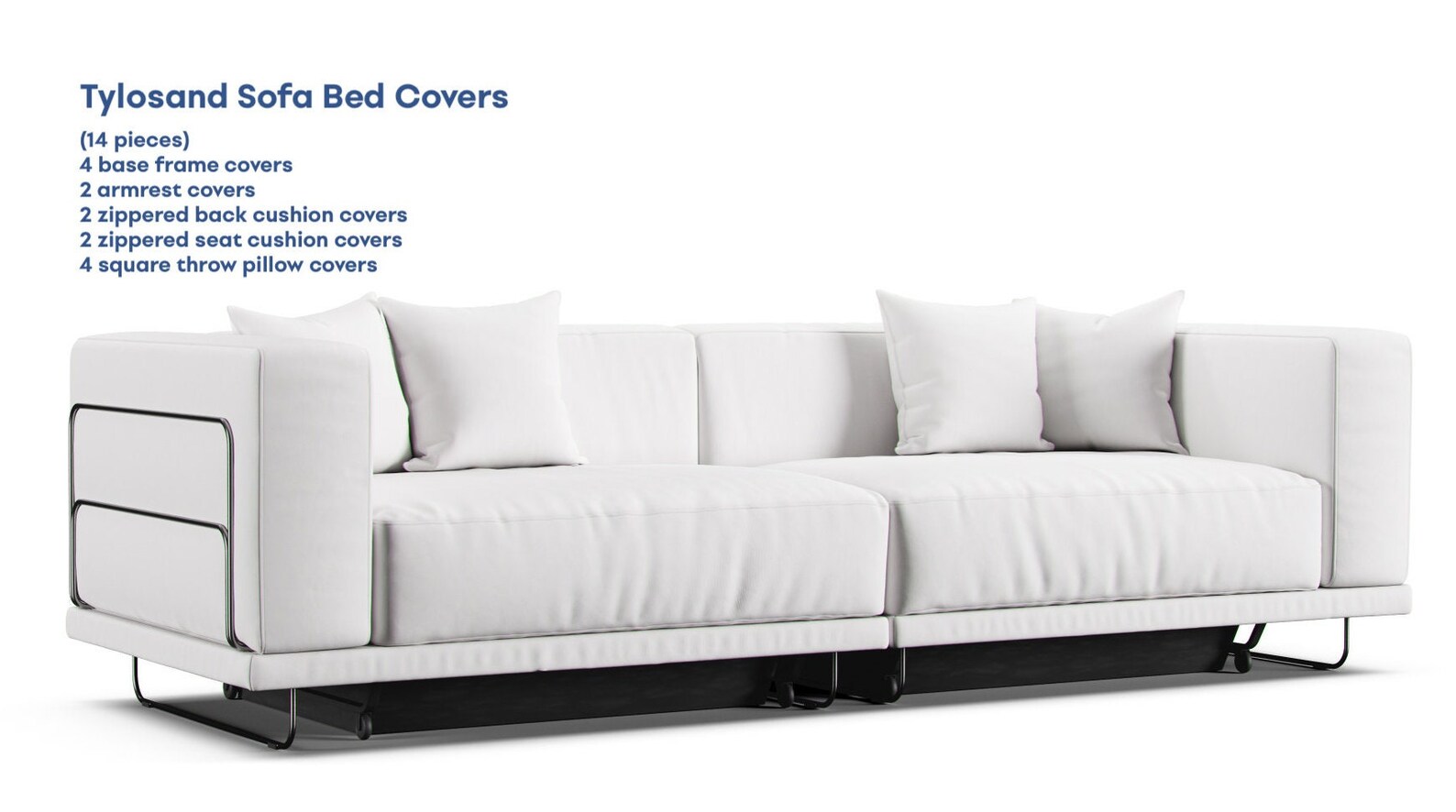 Ikea Tylosand Sofa Bed Cover Replacement Sofa Covers the Etsy