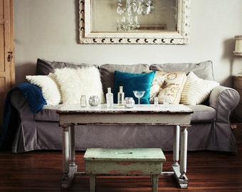 Custom IKEA Ektorp Sofa Slipcover (3 Seater) in Classic Velvet fabric