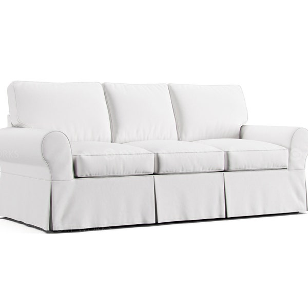 Pottery Barn Basic Sofa Covers, Custom Slipcovers for Pottery Barn 3-Seater Basic Sofa in Comfort Works Fabrics