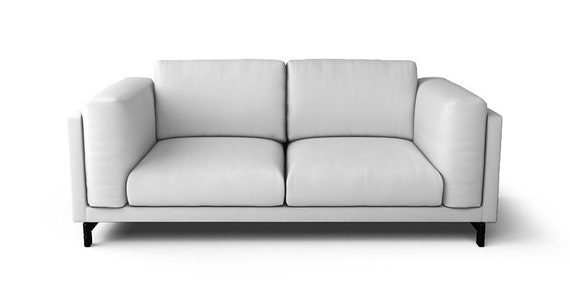 Ikea Nockeby 2 Seater Sofa Slipcover Only In Gaia White Fabric Etsy
