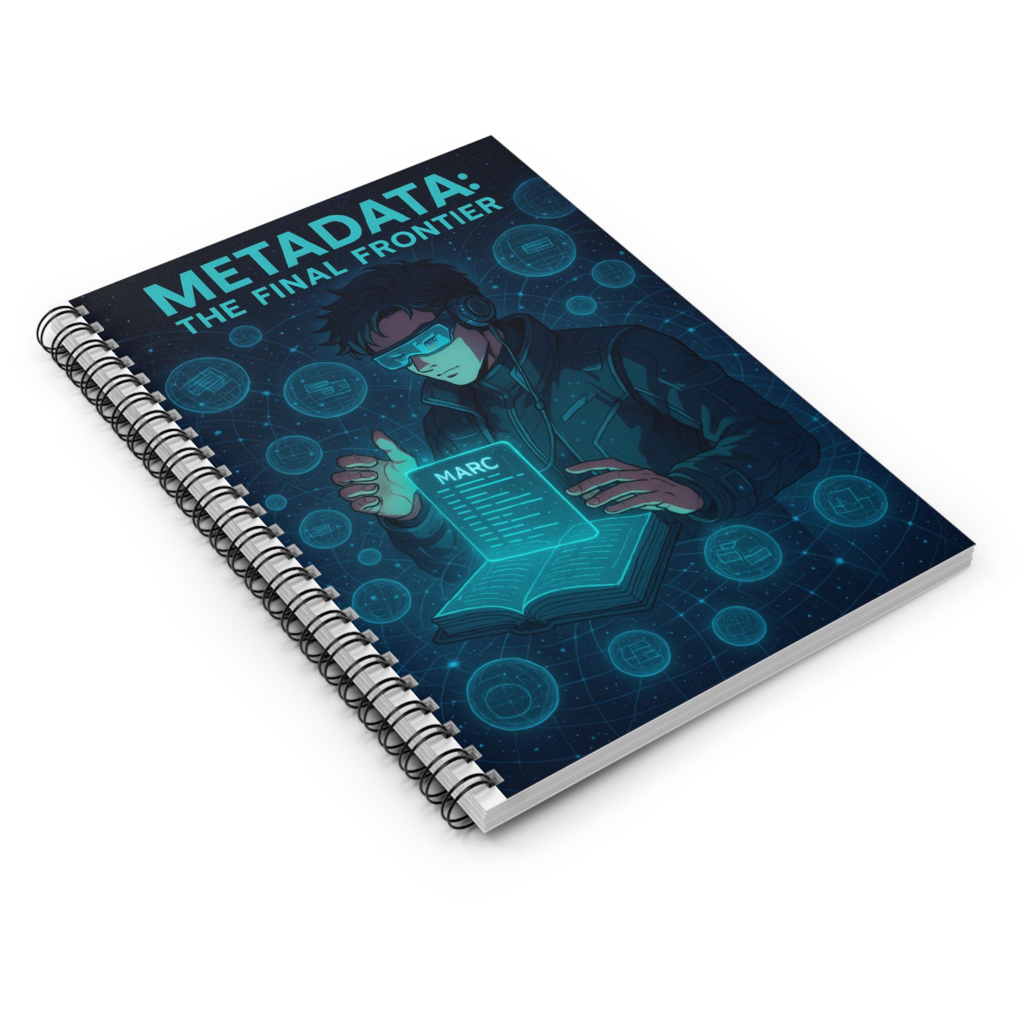 Futuristic Spiral Notebook, Geeky Journal for Students, Tech Gift for ...
