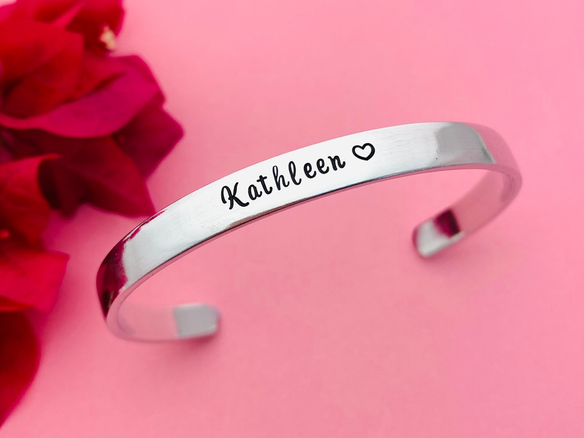 Personalised Cuff Bracelet Quote Bracelet Motivational Etsy Australia