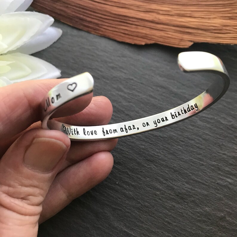 Personalised Cuff Bracelet Quote Bracelet Motivational Etsy Australia