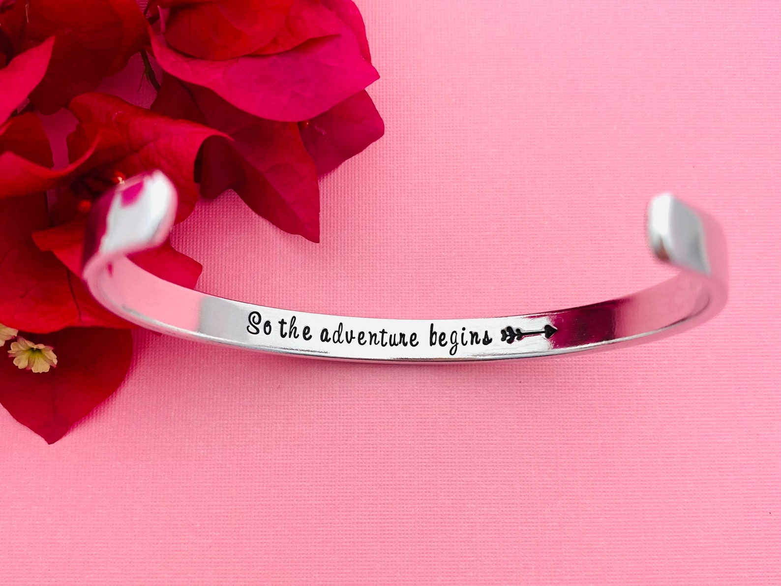Personalised Cuff Bracelet Quote Bracelet Motivational Etsy Australia