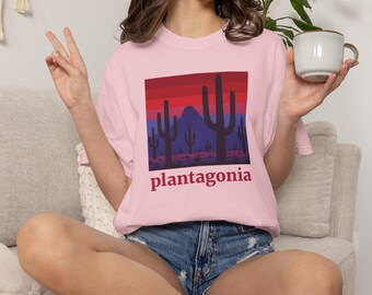 Desert Cactus Mountain T-Shirt, Arizona Outdoor Comfort Colors Tee