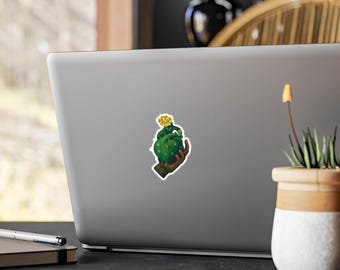 Anatomical Cactus Heart Sticker Kiss-Cut Vinyl Decals | Plant Lover