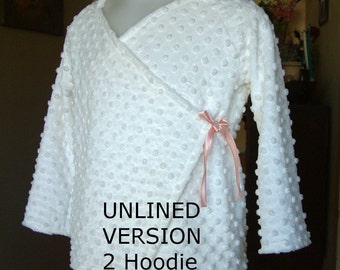Childrens Hoodie Jacket kimono peasant top hippy boho Instant download PDF sewing pattern tutorial ebook reversible coat