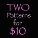 see more listings in the Combined patterns section