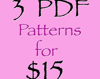 ANY 3 of my Sewing patterns for 15 Dollars Girls boys pdf tutorials ebook dress pants skirts tops