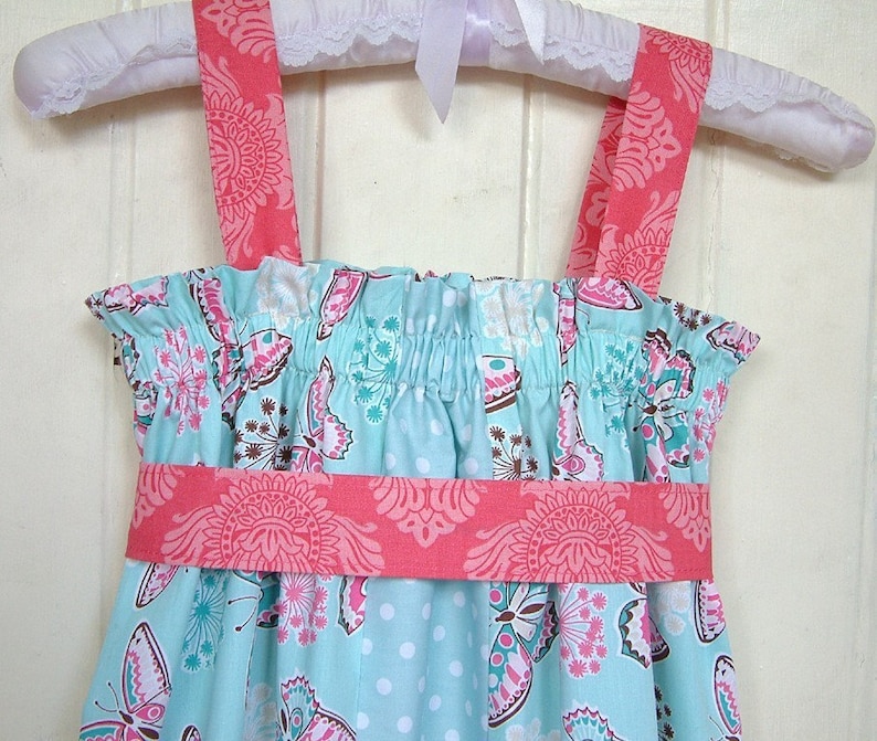 Girls dress top summer dress Instant download sewing pattern ebook pdf tutorial image 2