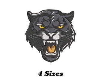 Panther Head Embroidery Design, Panther Machine Embroidery Design, Panther Embroidery Design For Men, Women, Girls