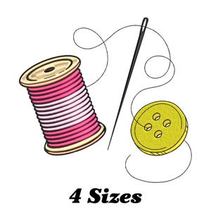 Needle Thread Embroidery Design, Needle Thread Machine Embroidery Design for Men, Women, and Girls