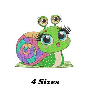 Rainbow Snail Embroidery Design, Snail Machine Embroidery Design, Snail Embroidery Design For Men, Women, Girls