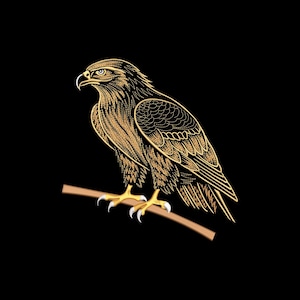 Eagle Embroidery Design, Eagle Machine Embroidery Design, 4 Sizes, Instant Download File