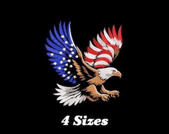 Amerikanischer Adler-Stickerei, Amerikanischer Adler-Stickerei, Amerikanischer Adler-Stickerei, Amerikanischer Adler-Stickerei-Design Für Männer, Frauen, Mädchen