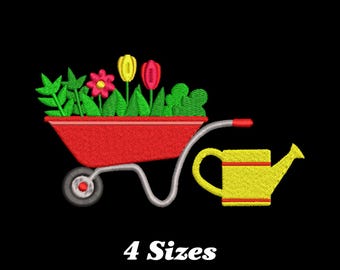 Garden Plant Gardening Embroidery Design, Garden Plant Gardening Machine Embroidery Design for Men, Women, and Girls