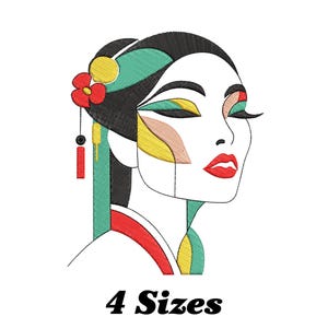 Woman Face Embroidery Design, Woman Face Machine Embroidery Design, Woman Face Embroidery Design For Men, Women, Girls