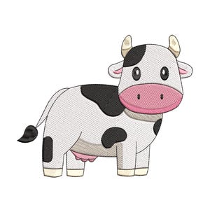 Funny Cow Embroidery Design, Cow Machine Embroidery Design, Cow Embroidery Design For Men, Women, Girls