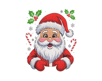 Santa Claus Christmas Embroidery Design, Christmas Santa Claus Machine Embroidery Design, Digital Download