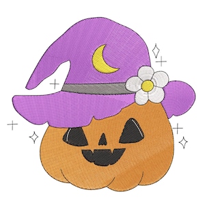 Pumpkin Halloween Embroidery Design, Halloween Pumpkin Machine Embroidery Design, 4 sizes, Instant Download