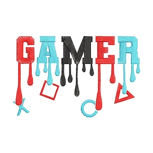 Gamer Embroidery Design, Video Gamer Machine Embroidery Design, Gamer Embroidery Design For Men, Women, Girls