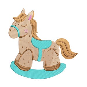 Little Ginger Kids Horse Embroidery Design, Funny Horse Machine Embroidery Design, Funny Horse Embroidery Design For Men, Women, Girls