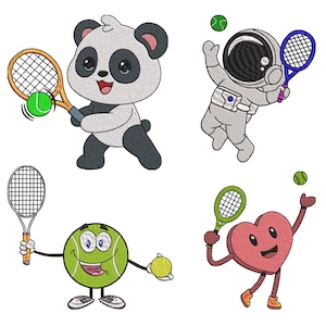 Tennis Embroidery Design, Tennis Machine Embroidery Design, Tennis Embroidery Design For Men, Women, Girls