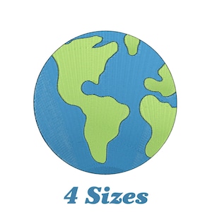 Planet Earth Embroidery Design, Planet Earth Machine Embroidery Design, Planet Earth Embroidery Design For Men, Women, Girls
