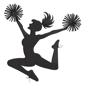 Cheerleader Embroidery Design, Cheerleader Machine Embroidery Design, Cheerleader Embroidery Design For Men, Women, Girls