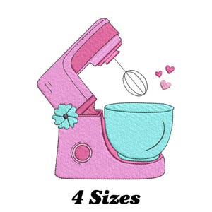 Kitchen Mixer Embroidery Design, Kitchen Mixer Machine Embroidery Design for Men, Women, and Girls