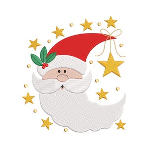 Santa Claus Christmas Embroidery Design, Santa Claus Xmas Embroidery Design, Christmas Santa Machine Embroidery Design, Instant Download
