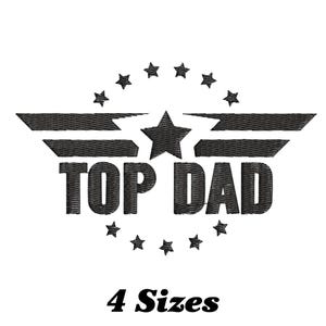 Top Dad borduurontwerp, Top Dad machineborduurontwerp, Top Dad borduurontwerp voor mannen, vrouwen, meisjes