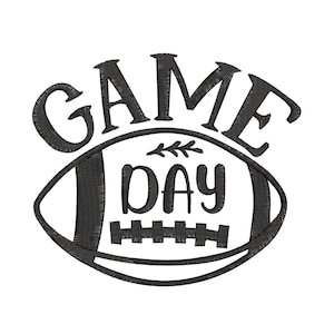 Game Day Football Embroidery Design, American Football Machine Embroidery Design, Football Embroidery Design For Men, Women, Girls