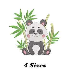 Cute Panda Embroidery Design, Panda Machine Embroidery Design, Panda Embroidery Design For Men, Women, Girls