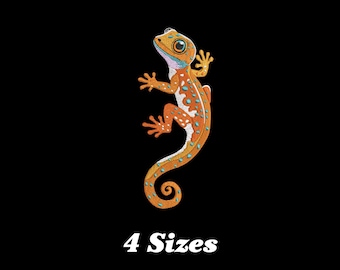 Colorful Lizard Embroidery Design, Lizard Machine Embroidery Design, Funny Lizard Embroidery Design For Men, Women, Girls