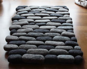 Felt Pebbles Rug Brick Road