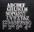 Three inch Letter or Number-Aluminum w/nails- listing for ONE (1) letter/number, NOT the entire alphabet. ships USPS Priority.