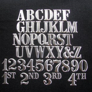 Three inch Letter or Number-Aluminum w/nails- listing for ONE (1) letter/number, NOT the entire alphabet.