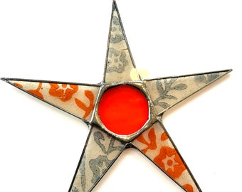 Moana Loa- 10.5 inch lacquered paper under glass star
