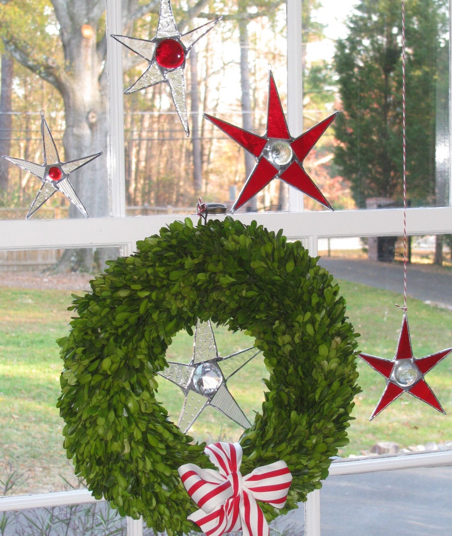 Christmas Window Decor in a Box Stars Galore 5 Stars Etsy