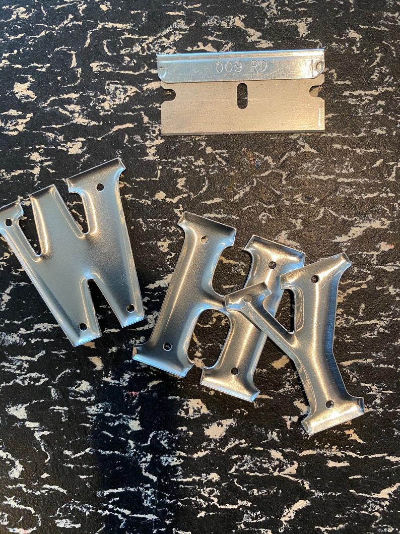 1.5 inch Metal Letters and Numbers One and one half inch high aluminum letter/number listing for ONE letter/number NOT the entire alphabet. image 4