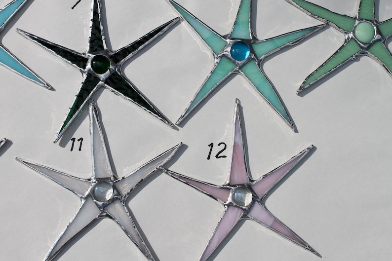 Wishing Star 7 inch art glass star image 3