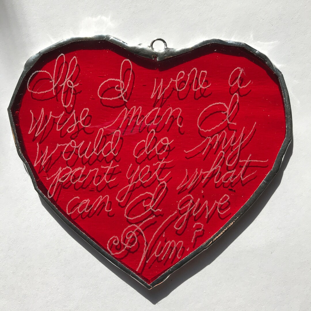 Conversation Heart 4 Inch by 3.5 Inches--free Engraving - Etsy