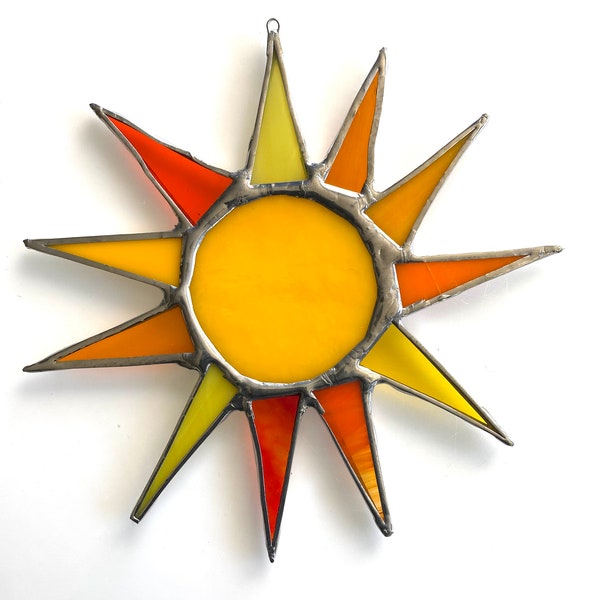Little Sunshine 7 inch art glass suncatcher