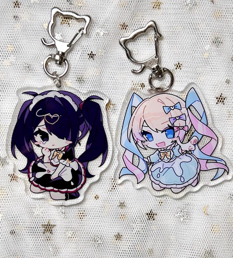 NEEDY GIRL OVERDOSE Cake Outfit 6cm Acrylic Keychains丨ame Chan & Kangel ...