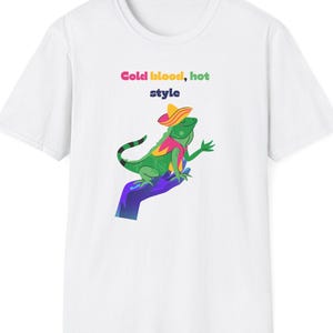 Colorful Lizard Unisex T-Shirt | Fun, Quirky Style for Nature Lovers, Perfect for Summer, Birthdays, Casual Wear, Gifts