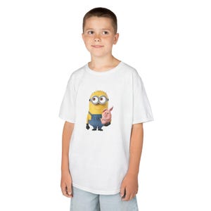 Camiseta infantil de Minions, camiseta infantil, camiseta de Gru, mi villano favorito, top de dibujos animados, camiseta gráfica juvenil