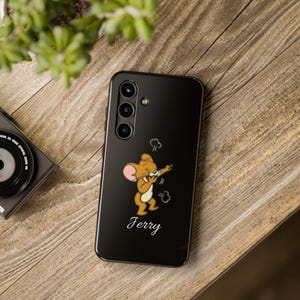 Funda para teléfono con diseño de ratón de dibujos animados: resistente y protectora, regalo divertido para niños y adultos, compatible con Android.
