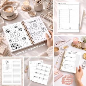 Ultimatives Leben & ADHS Planer-Bundle – 650+ Seiten, täglich, jährlich (A4, A5 Digitaler Download) Bild 3
