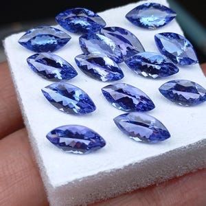 AAA Blue Tanzanite Marquis 10×5 faceted for jewellery